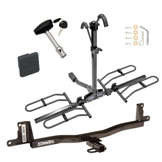 Custom Fit Trailer Hitch2 Bike Carrier Rail Rack Security Lock Pin Rubber Hitch Plug Cover Installation Hardware Installation Instructions 24819 63134 580407 2211 Draw-Tite Trailer Tow Hitch 07-11 Toyota Yaris Platform Style 2 Bike Rack Hitch Lock and Co Trailer Tow Hitch For 07-11 Toyota Yaris Platform Style 2 Bike Rack w/ Hitch Lock and Cover