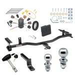 Custom Fit Trailer Hitch Draw-Bar w/ Pin/Clip Wiring Harness (Plug & Play) 1-7/8" and 2" Chrome Ball Security Lock Pin Rubber Hitch Plug Cover Installation Hardware Installation Instructions 248320 118483 63820 63810 580407 2211 Draw-Tite T Trailer Tow Hitch For 09-13 Mazda 6 4 Dr. Sedan Deluxe Package Wiring 2" and 1-7/8" Ball and Lock