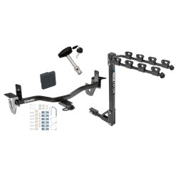 Trailer Tow Hitch w/ 4 Bike Rack For 10-13 Mazda 3 4 Dr. Sedan tilt away adult or child arms fold down carrier w/ Lock and Cover Trailer Tow Hitch w/ 4 Bike Rack For 10-13 Mazda 3 4 Dr. Sedan tilt away adult or child arms fold down carrier w/ Lock and Cover