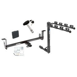 Trailer Tow Hitch w/ 4 Bike Rack For 10-13 Mazda 3 5 Dr. Hatchback tilt away adult or child arms fold down carrier w/ Lock and Cover Trailer Tow Hitch w/ 4 Bike Rack For 10-13 Mazda 3 5 Dr. Hatchback tilt away adult or child arms fold down carrier w/ Lock and Cover
