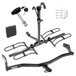 Trailer Tow Hitch For 09-12 Hyundai Elantra Touring 5 Dr. Platform Style 2 Bike Rack w/ Hitch Lock and Cover Trailer Tow Hitch For 09-12 Hyundai Elantra Touring 5 Dr. Platform Style 2 Bike Rack w/ Hitch Lock and Cover