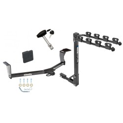 Trailer Tow Hitch w/ 4 Bike Rack For 10-21 Toyota Prius 12-17 V tilt away adult or child arms fold down carrier w/ Lock and Cover Trailer Tow Hitch w/ 4 Bike Rack For 10-21 Toyota Prius 12-17 V tilt away adult or child arms fold down carrier w/ Lock and Cover
