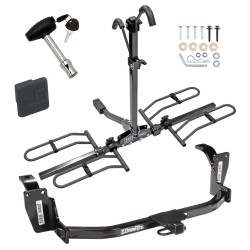 Trailer Tow Hitch For 10-11 Honda Accord Crosstour 12-15 Crosstour Platform Style 2 Bike Rack w/ Hitch Lock and Cover Trailer Tow Hitch For 10-11 Honda Accord Crosstour 12-15 Crosstour Platform Style 2 Bike Rack w/ Hitch Lock and Cover
