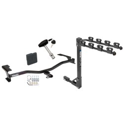 Trailer Tow Hitch w/ 4 Bike Rack For 10-12 Ford Fusion Lincoln MKZ Mercury Milan tilt away adult or child arms fold down carrier w/ Lock and Cover Trailer Tow Hitch w/ 4 Bike Rack For 10-12 Ford Fusion Lincoln MKZ Mercury Milan tilt away adult or child arms fold down carrier w/ Lock and Cover