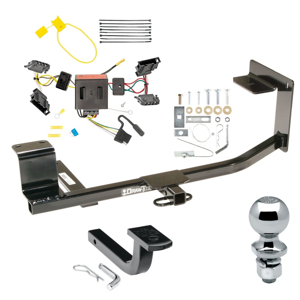 Custom Fit Trailer Hitch Draw-Bar w/ Pin/Clip Wiring Harness (Plug & Play) 2"Chrome Ball Installation Hardware Installation Instructions 248660 118572 63820 Draw-Tite Trailer Tow Hitch 11-14 Volkswagen Jetta Sedan Complete Package Wiring Draw Ba Trailer Tow Hitch For 11-14 Volkswagen Jetta Sedan Complete Package w/ Wiring Draw Bar and 2" Ball