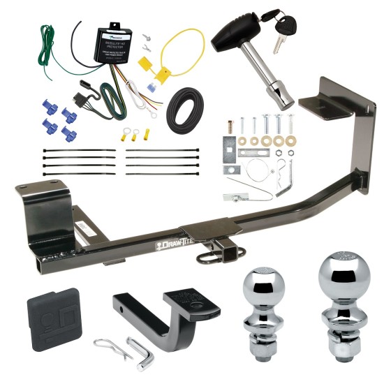 Custom Fit Trailer Hitch Draw-Bar w/ Pin/Clip Wiring Harness (Requires Splicing) 1-7/8" and 2" Chrome Ball Security Lock Pin Rubber Hitch Plug Cover Installation Hardware Installation Instructions 248660 119148 63820 63810 580407 2211 Draw-Tite Trailer Tow Hitch For 09-14 Volkswagen Jetta SportWagon Deluxe Package Wiring 2" and 1-7/8" Ball and Lock