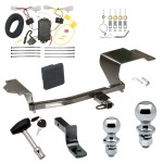 Custom Fit Trailer Hitch Draw-Bar w/ Pin/Clip Wiring Harness (Plug & Play) 1-7/8" and 2" Chrome Ball Security Lock Pin Rubber Hitch Plug Cover Installation Hardware Installation Instructions 248690 118520 63820 63810 580407 2211 Draw-Tite T Trailer Tow Hitch For 11-14 Mazda 2 Deluxe Package Wiring 2" and 1-7/8" Ball and Lock