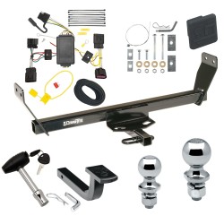 Trailer Tow Hitch For 2011 Chrysler 200 Dodge Avenger Deluxe Package Wiring 2" and 1-7/8" Ball and Lock
