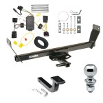 Trailer Tow Hitch For 2011 Chrysler 200 Dodge Avenger Complete Package w/ Wiring Draw Bar and 2" Ball