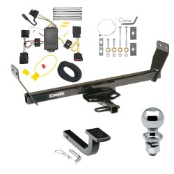 Trailer Tow Hitch For 2011 Chrysler 200 Dodge Avenger Complete Package w/ Wiring Draw Bar and 2" Ball