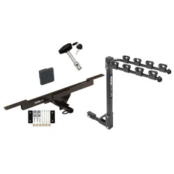 Trailer Tow Hitch w/ 4 Bike Rack For 12-22 Volkswagen Passat tilt away adult or child arms fold down carrier w/ Lock and Cover Trailer Tow Hitch w/ 4 Bike Rack For 12-22 Volkswagen Passat tilt away adult or child arms fold down carrier w/ Lock and Cover