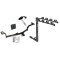 Trailer Tow Hitch w/ 4 Bike Rack For 12-17 KIA Rio Sedan Hyundai Accent tilt away adult or child arms fold down carrier w/ Lock and Cover Trailer Tow Hitch w/ 4 Bike Rack For 12-17 KIA Rio Sedan Hyundai Accent tilt away adult or child arms fold down carrier w/ Lock and Cover
