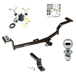 Trailer Tow Hitch For 13-17 Hyundai Accent 5 Dr. Hatchback Complete Package w/ Wiring Draw Bar and 2" Ball