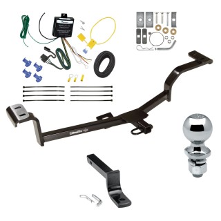 Trailer Tow Hitch For 12-17 Hyundai Accent 5 Dr. Hatchback 4 Dr. Sedan Complete Package w/ Wiring Draw Bar and 1-7/8" Ball