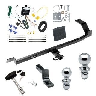 Custom Fit Trailer Hitch Draw-Bar w/ Pin/Clip Wiring Harness (Requires Splicing)1-7/8" and 2" Chrome Ball Security Lock Pin Rubber Hitch Plug Cover Installation Hardware Installation Instructions 248850 3593 119148 63820 63810 580407 2211 Draw- Trailer Tow Hitch For 08-11 Mitsubishi Lancer Sedan Exc Evolution Ralliart Dual Exhaust Deluxe Package Wiring 2" and 1-7/8" Ball and Lock