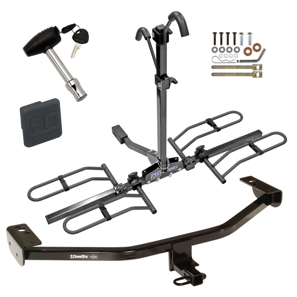 Custom Fit Trailer Hitch2 Bike Carrier Rail Rack Security Lock Pin Rubber Hitch Plug Cover Installation Hardware Installation Instructions 24896 63134 580407 2211 Draw-Tite Trailer Tow Hitch 13-18 C-MAX Platform Style 2 Bike Rack Hitch Lock and Cover 13 Trailer Tow Hitch For 13-18 Ford C-MAX Platform Style 2 Bike Rack w/ Hitch Lock and Cover