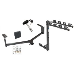 Trailer Tow Hitch For 13-20 Ford Fusion Lincoln MKZ Except Sport 3.0 2 Bike Rack w/ Hitch Lock and Cover Trailer Tow Hitch For 13-20 Ford Fusion Lincoln MKZ Except Sport 3.0 2 Bike Rack w/ Hitch Lock and Cover