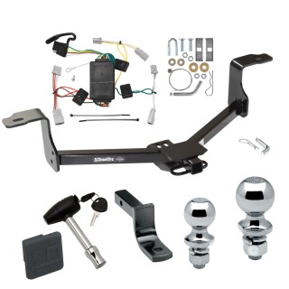 Custom Fit Trailer Hitch Draw-Bar w/ Pin/Clip Wiring Harness (Plug & Play)1-7/8" and 2" Chrome Ball Security Lock Pin Rubber Hitch Plug Cover Installation Hardware Installation Instructions 248990 118420 63820 63810 580407 2211 Draw-Tite Tr Trailer Tow Hitch For 08-12 Honda Accord 09-14 Acura TSX Deluxe Package Wiring 2" and 1-7/8" Ball and Lock
