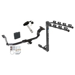 Trailer Tow Hitch w/ 4 Bike Rack For 11-16 Hyundai Elantra tilt away adult or child arms fold down carrier w/ Lock and Cover Trailer Tow Hitch w/ 4 Bike Rack For 11-16 Hyundai Elantra tilt away adult or child arms fold down carrier w/ Lock and Cover