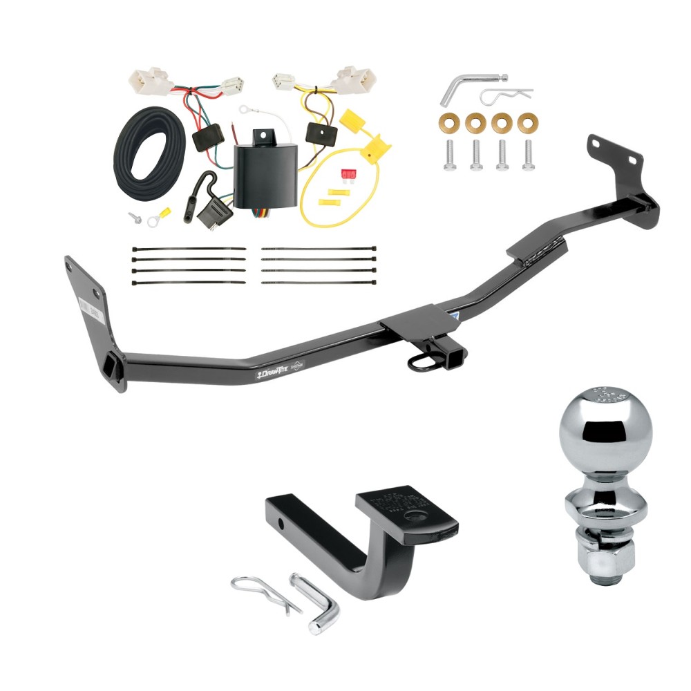Custom Fit Trailer Hitch Draw-Bar w/ Pin/Clip Wiring Harness (Plug & Play) 2"Chrome Ball Installation Hardware Installation Instructions 249030 118594 63820 Draw-Tite Trailer Tow Hitch 14-18 Kiate 4 Dr. Sedan Complete Package Wiring Draw Bar and Trailer Tow Hitch For 14-18 Kia Forte 4 Dr. Sedan Complete Package w/ Wiring Draw Bar and 2" Ball