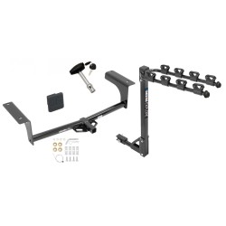 Trailer Tow Hitch w/ 4 Bike Rack For 14-21 Mazda 6 4 Dr. Sedan tilt away adult or child arms fold down carrier w/ Lock and Cover Trailer Tow Hitch w/ 4 Bike Rack For 14-21 Mazda 6 4 Dr. Sedan tilt away adult or child arms fold down carrier w/ Lock and Cover
