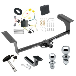 Custom Fit Trailer Hitch Draw-Bar w/ Pin/Clip Wiring Harness (Plug & Play)1-7/8" and 2" Chrome Ball Security Lock Pin Rubber Hitch Plug Cover Installation Hardware Installation Instructions 249080 118587 63820 63810 580407 2211 Draw-Tite Tr Trailer Tow Hitch For 14-21 Mazda 6 4 Dr. Sedan Deluxe Package Wiring 2" and 1-7/8" Ball and Lock