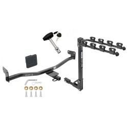 Trailer Tow Hitch w/ 4 Bike Rack For 14-19 KIA Soul tilt away adult or child arms fold down carrier w/ Lock and Cover Trailer Tow Hitch w/ 4 Bike Rack For 14-19 KIA Soul tilt away adult or child arms fold down carrier w/ Lock and Cover