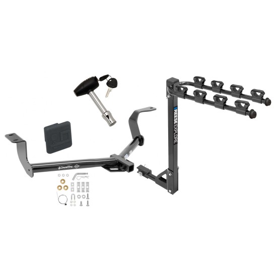 Custom Fit Trailer Hitch4 Bike Carrier Security Lock Pin Rubber Hitch Plug Cover Installation Hardware Installation Instructions 24920 1393100G 580407 2211 Draw-Tite Trailer Tow Hitch 4 Bike Rack 15-20 Honda Fit tilt away adult or child arms fold down c Trailer Tow Hitch w/ 4 Bike Rack For 15-20 Honda Fit tilt away adult or child arms fold down carrier w/ Lock and Cover