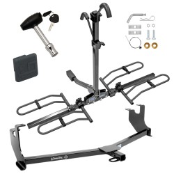 Trailer Tow Hitch For 14-21 Volkswagen Beetle Except R-Line GSR Platform Style 2 Bike Rack w/ Hitch Lock and Cover Trailer Tow Hitch For 14-21 Volkswagen Beetle Except R-Line GSR Platform Style 2 Bike Rack w/ Hitch Lock and Cover