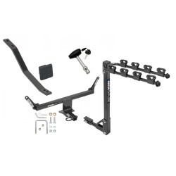 Trailer Tow Hitch w/ 4 Bike Rack For 13-20 Cadillac ATS Except ATS-V tilt away adult or child arms fold down carrier w/ Lock and Cover Trailer Tow Hitch w/ 4 Bike Rack For 13-20 Cadillac ATS Except ATS-V tilt away adult or child arms fold down carrier w/ Lock and Cover