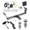 Custom Fit Trailer Hitch Draw-Bar w/ Pin/Clip Wiring Harness (Plug & Play)1-7/8" and 2" Chrome Ball Security Lock Pin Rubber Hitch Plug Cover Installation Hardware Installation Instructions 249310 118672 63820 63810 580407 2211 Draw-Tite Tr Trailer Tow Hitch For 14-24 Infiniti Q50 Deluxe Package Wiring 2" and 1-7/8" Ball and Lock