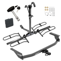 Trailer Tow Hitch For 17-20 Hyundai Elantra 4 Dr. Platform Style 2 Bike Rack w/ Hitch Lock and Cover Trailer Tow Hitch For 17-20 Hyundai Elantra 4 Dr. Platform Style 2 Bike Rack w/ Hitch Lock and Cover