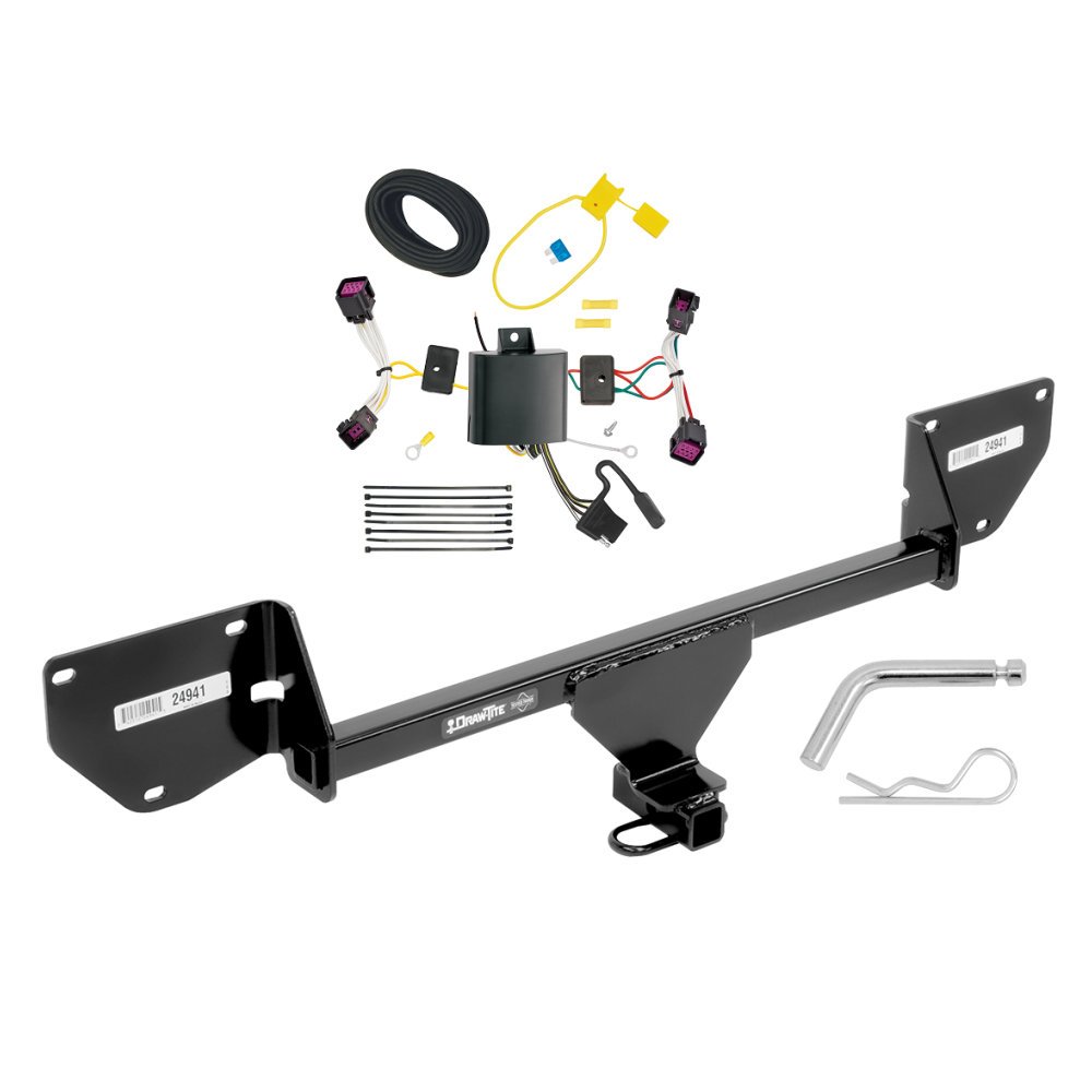Custom Fit Trailer Hitch Wiring Harness (Plug & Play) Installation Hardware Installation Instructions 24941 118694 Draw-Tite Trailer Tow Hitch 2016-2022 Chevy Spark Wiring Harness Kit 16 2016 17 18 19 20 21 22 2017 2018 2019 2020 2021 2022 Trailer Tow Hitch For 2016-2022 Chevy Spark w/ Wiring Harness Kit