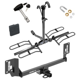 Trailer Tow Hitch For 15 20 Acura TLX Platform Style 2 Bike Rack w Hitch Lock and Cover TrailerJacks