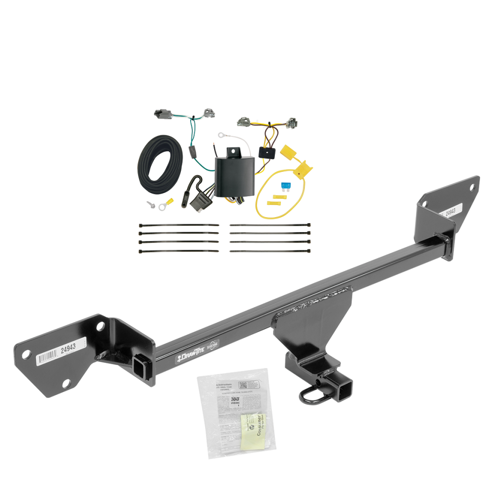 Custom Fit Trailer Hitch Wiring Harness (Plug & Play) Installation Hardware Installation Instructions 24943 118696 Draw-Tite Trailer Tow Hitch 16-19 Chevy Cruze (New Body Style Sedan ONLY) Wiring Harness Kit 16 17 18 19 2016 2017 2018 2019 Trailer Tow Hitch For 16-19 Chevy Cruze (New Body Style, Sedan ONLY) w/ Wiring Harness Kit