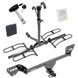 Trailer Tow Hitch For 16-19 Chevy Cruze Platform Style 2 Bike Rack w/ Hitch Lock and Cover Trailer Tow Hitch For 16-19 Chevy Cruze Platform Style 2 Bike Rack w/ Hitch Lock and Cover