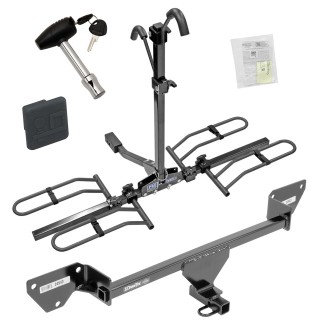 Trailer Tow Hitch For 16-19 Chevy Cruze Platform Style 2 Bike Rack w/ Hitch Lock and Cover