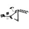Trailer Tow Hitch w/ 4 Bike Rack For 16-19 Chevy Volt tilt away adult or child arms fold down carrier w/ Lock and Cover