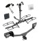 Trailer Tow Hitch For 17-19 Chevy Cruze Hatchback Platform Style 2 Bike Rack w/ Hitch Lock and Cover