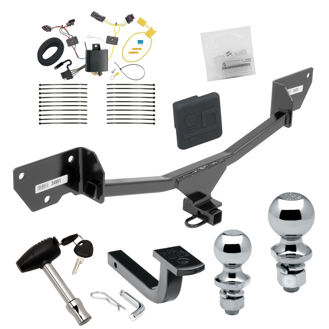 Trailer Tow Hitch For 1719 Chevy Cruze Hatchback Deluxe Package Wiring