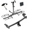 Trailer Tow Hitch For 2016 Toyota iM 17-18 Corolla iM Platform Style 2 Bike Rack w/ Hitch Lock and Cover