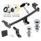 Custom Fit Trailer Hitch Draw-Bar w/ Pin/Clip Wiring Harness (Plug & Play)1-7/8" and 2" Chrome Ball Security Lock Pin Rubber Hitch Plug Cover Installation Hardware Installation Instructions 249520 118729 63820 63810 580407 2211 Draw-Tite Tr Trailer Tow Hitch For 2016 Toyota iM 17-18 Corolla iM Deluxe Package Wiring 2" and 1-7/8" Ball and Lock