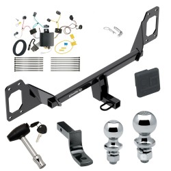 Trailer Tow Hitch For 16-21 Honda Civic Sedan Except w/Center Exhaust Deluxe Package Wiring 2" and 1-7/8" Ball and Lock Trailer Tow Hitch For 16-21 Honda Civic Sedan Except w/Center Exhaust Deluxe Package Wiring 2" and 1-7/8" Ball and Lock