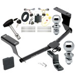 Custom Fit Trailer Hitch Draw-Bar w/ Pin/Clip Wiring Harness (Plug & Play)1-7/8" and 2" Chrome Ball Security Lock Pin Rubber Hitch Plug Cover Installation Hardware Installation Instructions 249590 118573 63820 63810 580407 2211 Draw-Tite Tr Trailer Tow Hitch For 12-16 Subaru Impreza 5 Dr. Wagon Except WRX STi and Quad Exhaust Outlets Deluxe Package Wiring 2" and 1-7/8" Ball and Lock