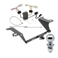 Trailer Tow Hitch For 11-20 KIA Optima Complete Package w/ Wiring Draw Bar and 2" Ball