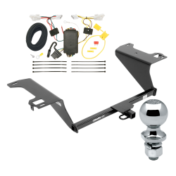 Trailer Tow Hitch For 11-14 Hyundai Sonata Except Hybrid Models Complete Package w/ Wiring Draw Bar and 2" Ball