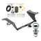 Trailer Tow Hitch For 11-14 Hyundai Sonata Except Hybrid Models Complete Package w/ Wiring Draw Bar and 2" Ball