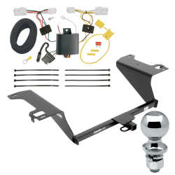 Trailer Tow Hitch For 15-17 Hyundai Sonata Except Hybrid Complete Package w/ Wiring Draw Bar and 2" Ball