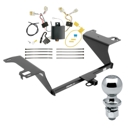 Trailer Tow Hitch For 11-19 Hyundai Sonata Hybrid Complete Package w/ Wiring Draw Bar and 2" Ball