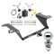 Trailer Tow Hitch For 11-19 Hyundai Sonata Hybrid Complete Package w/ Wiring Draw Bar and 2" Ball